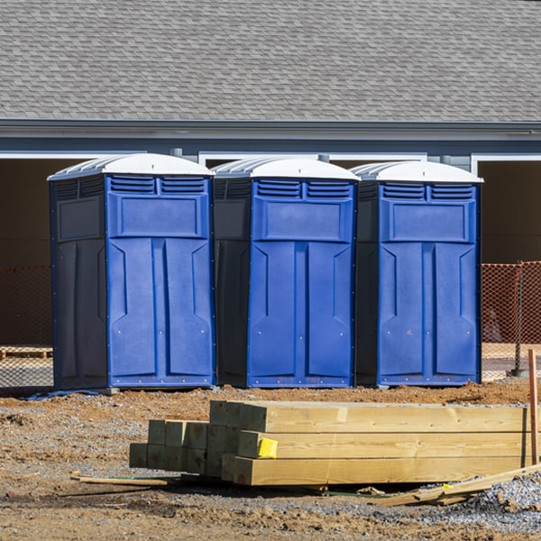 do you offer hand sanitizer dispensers inside the portable toilets in Tracy Iowa